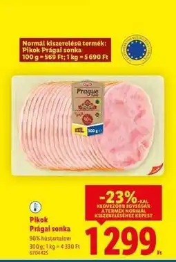 Lidl PIKOK Prágai sonka ajánlat