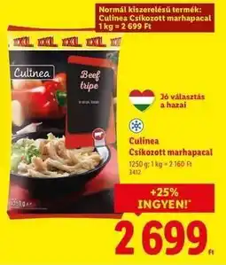 Lidl CULINEA Csíkozott marhapacal ajánlat