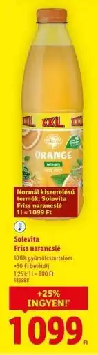 Lidl SOLEVITA Friss narancslé ajánlat