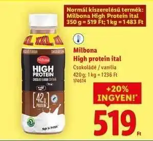 Lidl MILBONA High Protein ital ajánlat