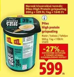 Lidl Pilos High Protein grízpuding ajánlat