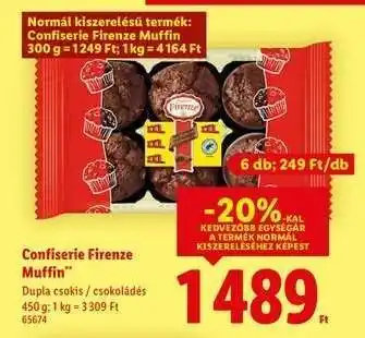 Lidl Confiserie Firenze Muffin ajánlat