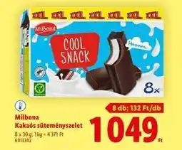 Lidl Milbona Kakaós süteményszelet ajánlat