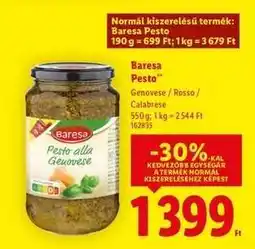 Lidl BARESA Pesto ajánlat