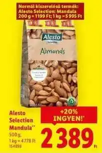 Lidl ALESTO SELECTION Mandula ajánlat