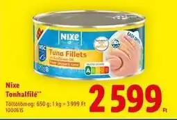 Lidl NIXE Tonhalfilé ajánlat