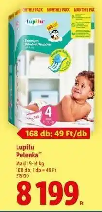 Lidl LUPILU Pelenka ajánlat