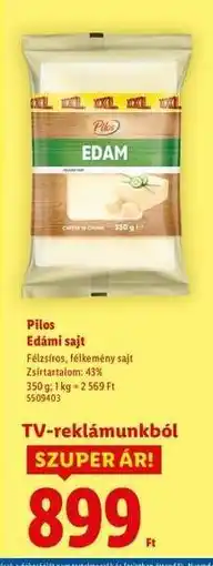 Lidl PILOS Edámi sajt ajánlat