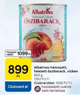 Tesco Albatross hámozott, felezett őszibarack vízben ajánlat