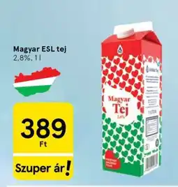 Tesco Magyar ESL tej ajánlat
