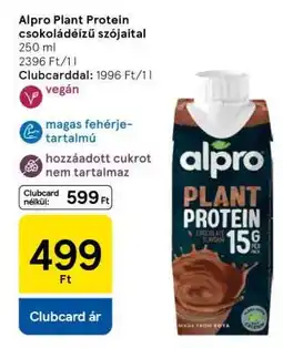 Tesco Alpro Plant Protein csokoládéízű szójaital ajánlat