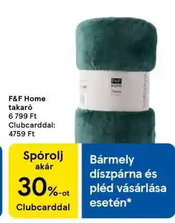 Tesco F&F Home takaró ajánlat