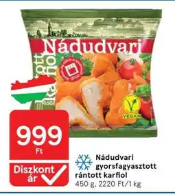 Tesco Nádudvari gyorsfagyasztott rántott karfiol ajánlat