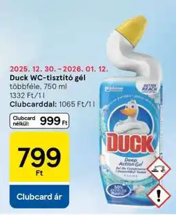 Tesco Duck WC-tisztító gél ajánlat