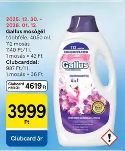 Tesco Gallus mosógél ajánlat