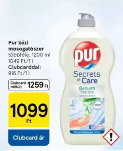 Tesco Pur kézi mosogatószer ajánlat