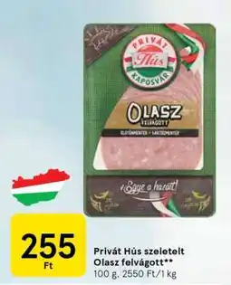 Tesco Privát Hús szeletelt Olasz felvágott ajánlat