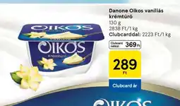 Tesco Danone Oikos vaníliás krémtúró ajánlat