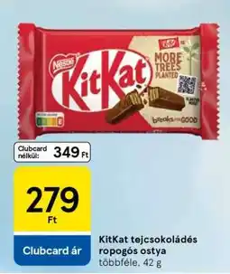 Tesco KitKat tejcsokoládés ropogós ostya ajánlat