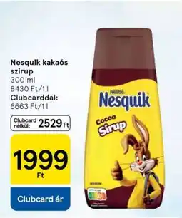 Tesco Nesquik kakaós szirup ajánlat