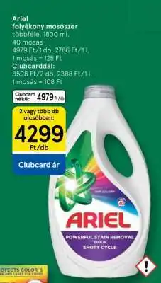 Tesco ARIEL Folyékony mosószer ajánlat