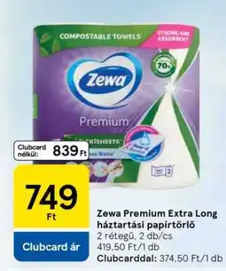 Tesco Zewa Premium Extra Long háztartási papírtörlő ajánlat