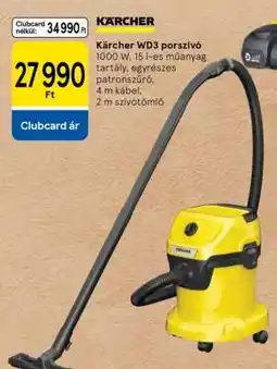 Tesco Kärcher WD3 porszívó ajánlat
