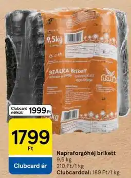 Tesco Napraforgóhéj-brikett ajánlat