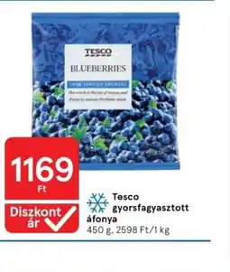Tesco Tesco gyorsfagyasztott áfonya ajánlat