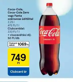 Tesco Coca-Cola szénsavas Üdítőital ajánlat