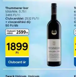 Tesco Thummerer bor ajánlat