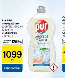 Tesco Pur kézi mosogatszer ajánlat