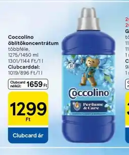 Tesco Coccolino öblítőkoncentrátum ajánlat