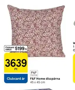 Tesco F&F Home díszpárna ajánlat