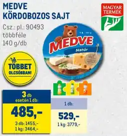 Metro Medve Kördobozos sajt ajánlat