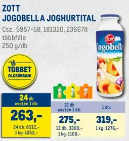 Metro Zott Jogobella joghurtital ajánlat
