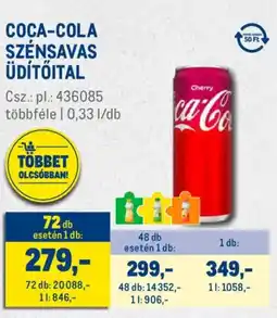 Metro Coca-Cola szensavas üdítőital ajánlat