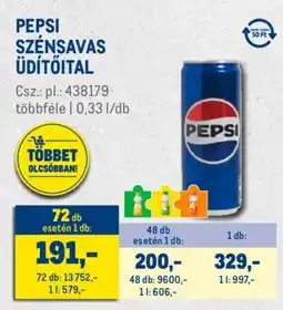 Metro Pepsi szénsavas üdítőital ajánlat