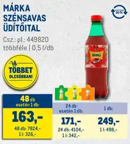 Metro Márka szénsavas üdítőital ajánlat