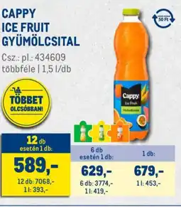 Metro Cappy Ice Fruit gyümölcsital ajánlat