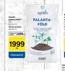 Tesco Sandis palántaföld ajánlat