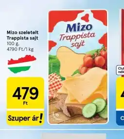 Tesco Mizo szeletelt Trappista sajt ajánlat