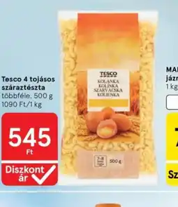 Tesco Tesco 4 tojásos száraztészta ajánlat