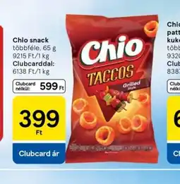 Tesco Chio snack ajánlat