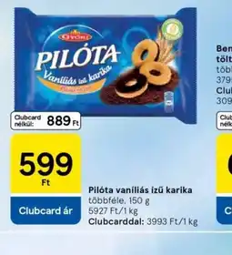 Tesco PILTA vaníliás ízű karika ajánlat