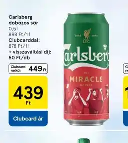 Tesco Carlsberg dobozos sör ajánlat