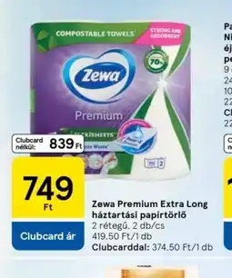 Tesco Zewa Premium Extra Long papírtörlő ajánlat
