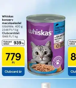 Tesco Whiskas konzerv macskaeledel ajánlat