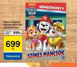 Tesco Mancs Őrjárat Színezőkönyv ajánlat