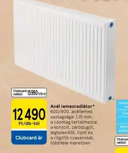 Tesco Acél lemezradiátor ajánlat